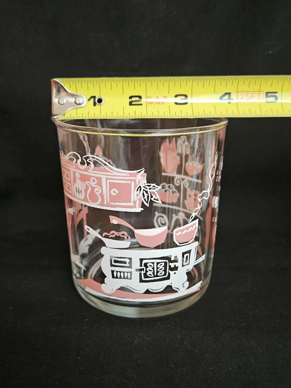 Vintage Hazel Atlas Pink Kitchen Design Glass Cottage Cheese/Sour Cream Jar